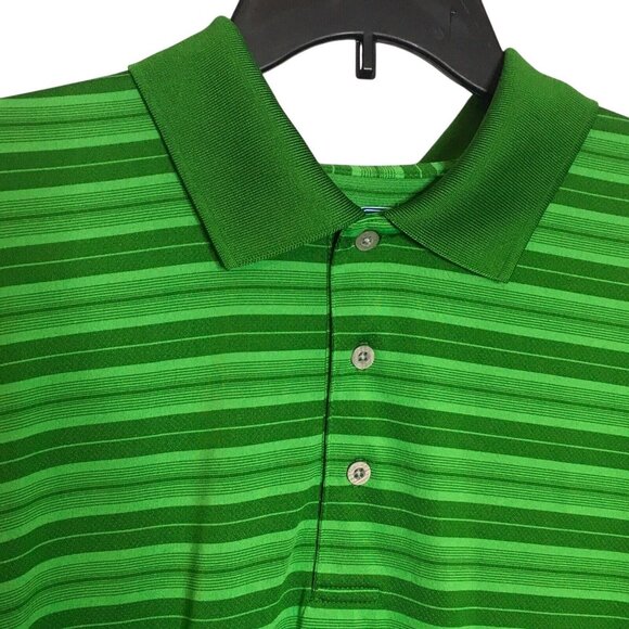 PGA Tour Airflux Men's XXL Short Sleeve Golf Polo Shirt Green - Picture 2 of 10